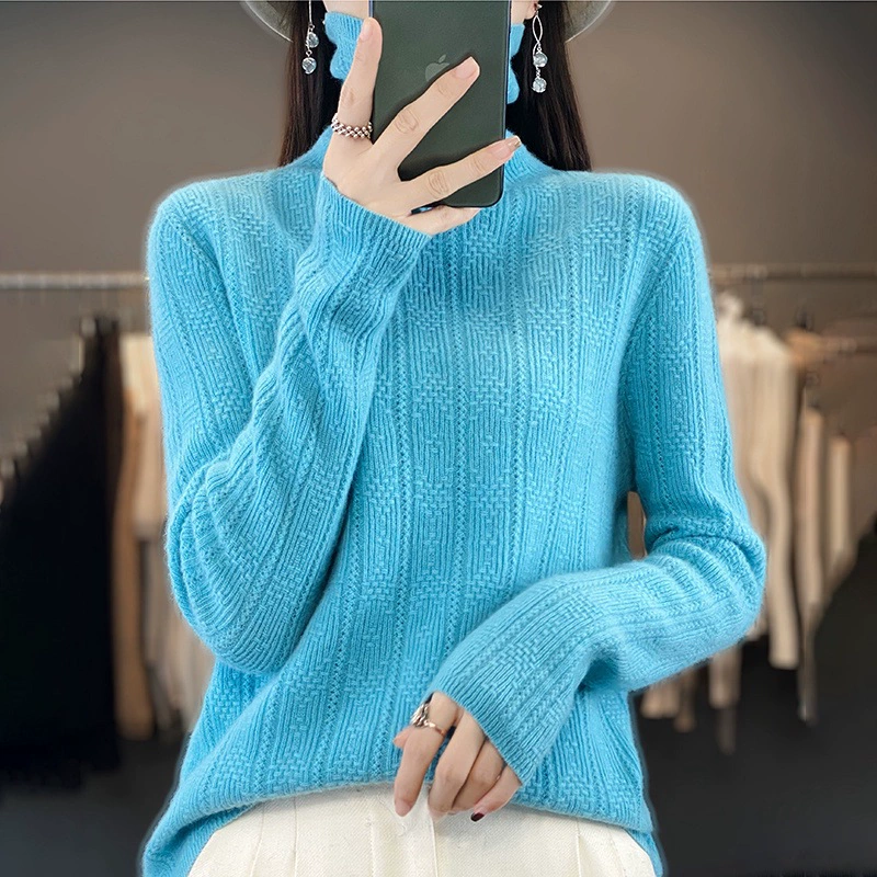 Woolen sweater, knitted long-sleeve, Korean style