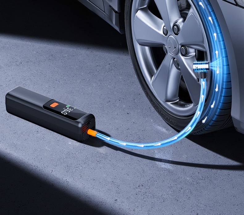 Cross-Border Car Air Pump with Automatic Inflation and Deflation, Wireless Electric Tire Pump for Cars, Portable Electric Vehicle Air Pump