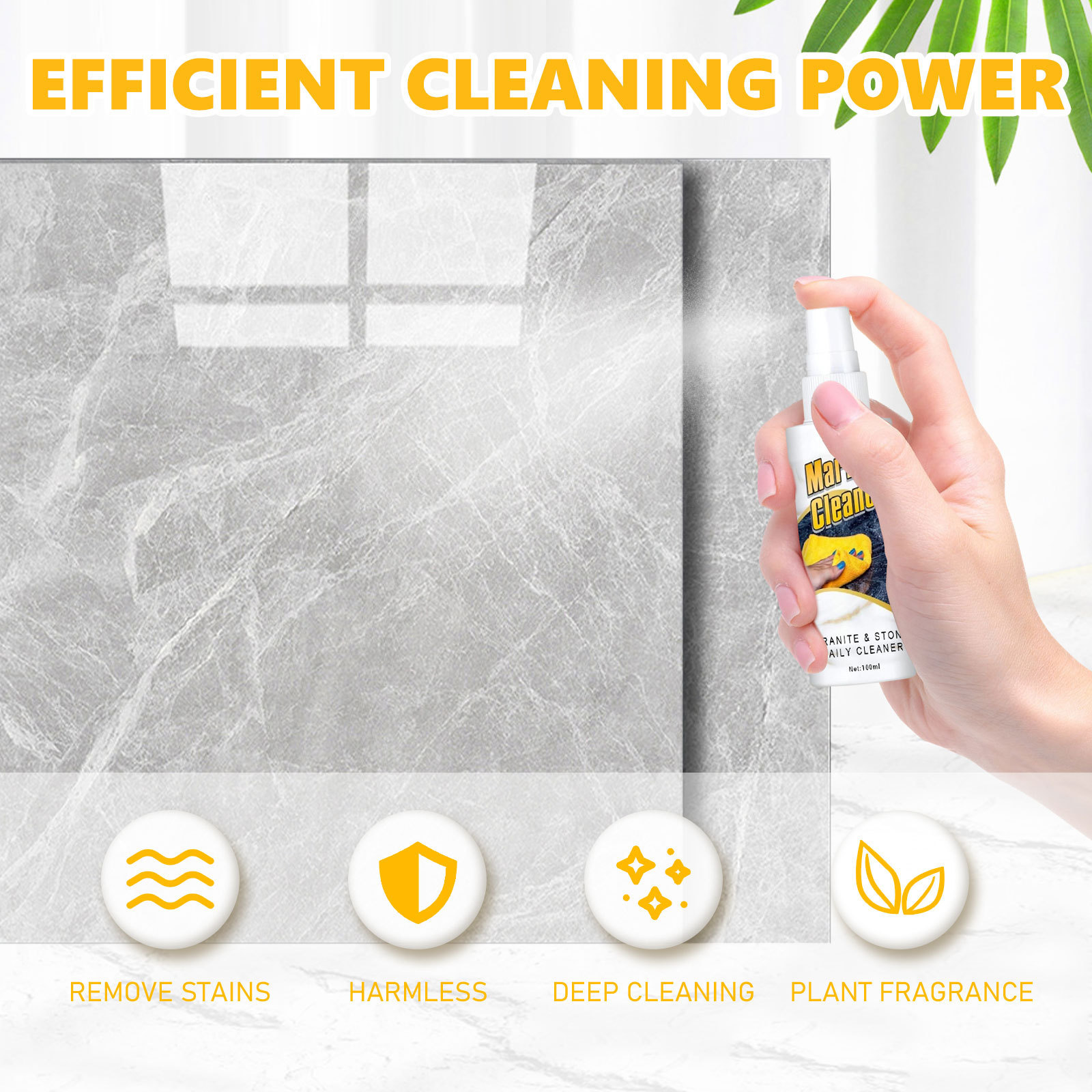 Jakehoe大理石清潔劑 深層清潔廚房台面大理石污垢油漬防水拋光