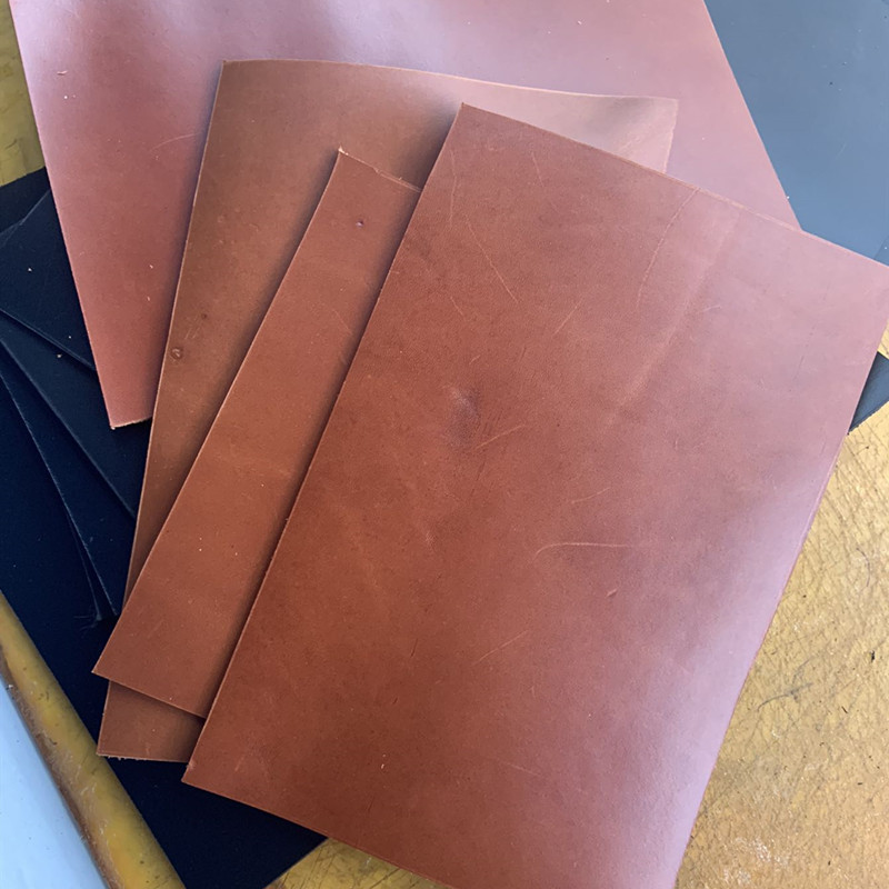 黑色棕色油蜡皮练手真皮皮料头层牛皮手工diy皮块皮料