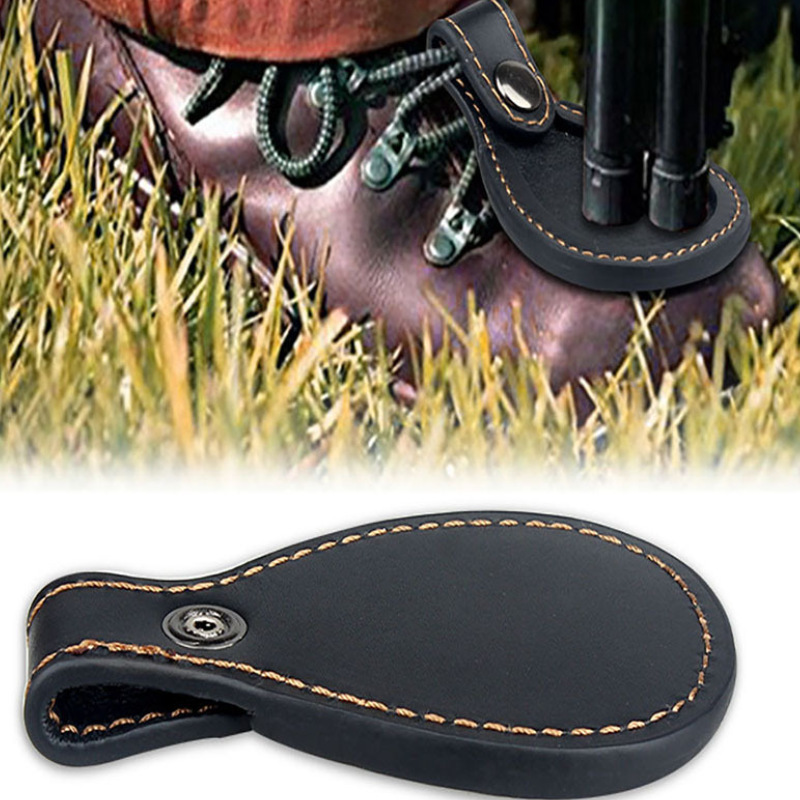 El mismo tipo de base de arma al aire libre transfronteriza es adecuado para los pies, piel PU desmontable, almohadilla táctica de tiro para los pies.