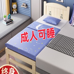 加宽床拼接床边实木儿童床带护栏加床拼床婴儿床小床拼接大床-阿里巴巴