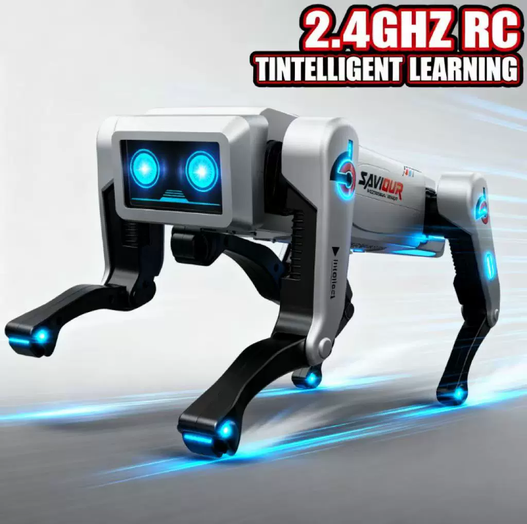 外贸跨境爆款儿童遥控智能AI机械狗玩具编程电动遥控机器人机器狗