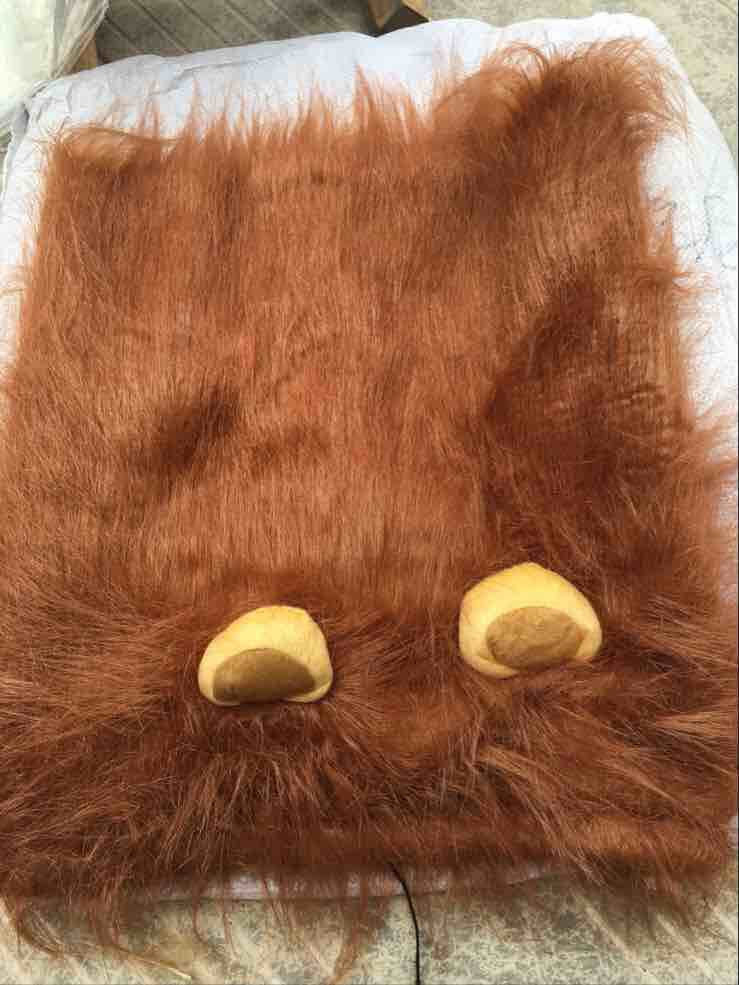 Mascota cabeza de león peluca perro peluca Halloween mascotas suministros Melena León Peluca de perro