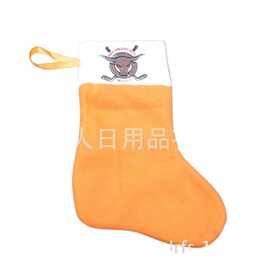 工厂定-制绒布圣诞袜毛毡布圣诞节装饰品圣诞帽圣诞袜加印logo