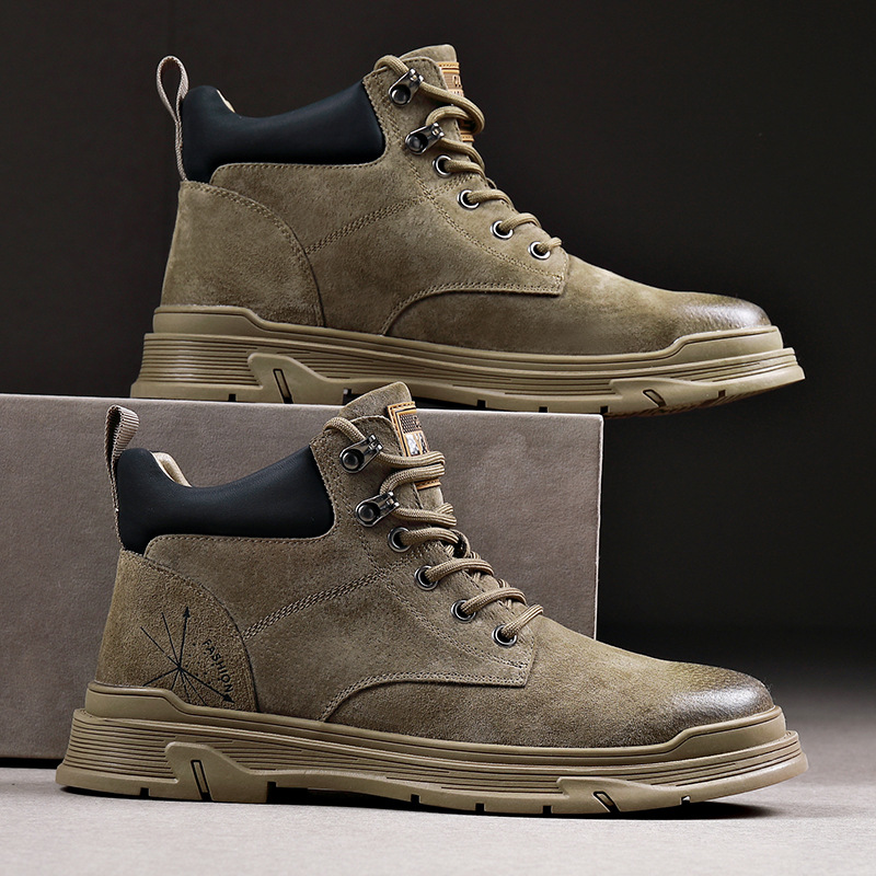 British style of retro menu boots versatile high -ranking outdoor…