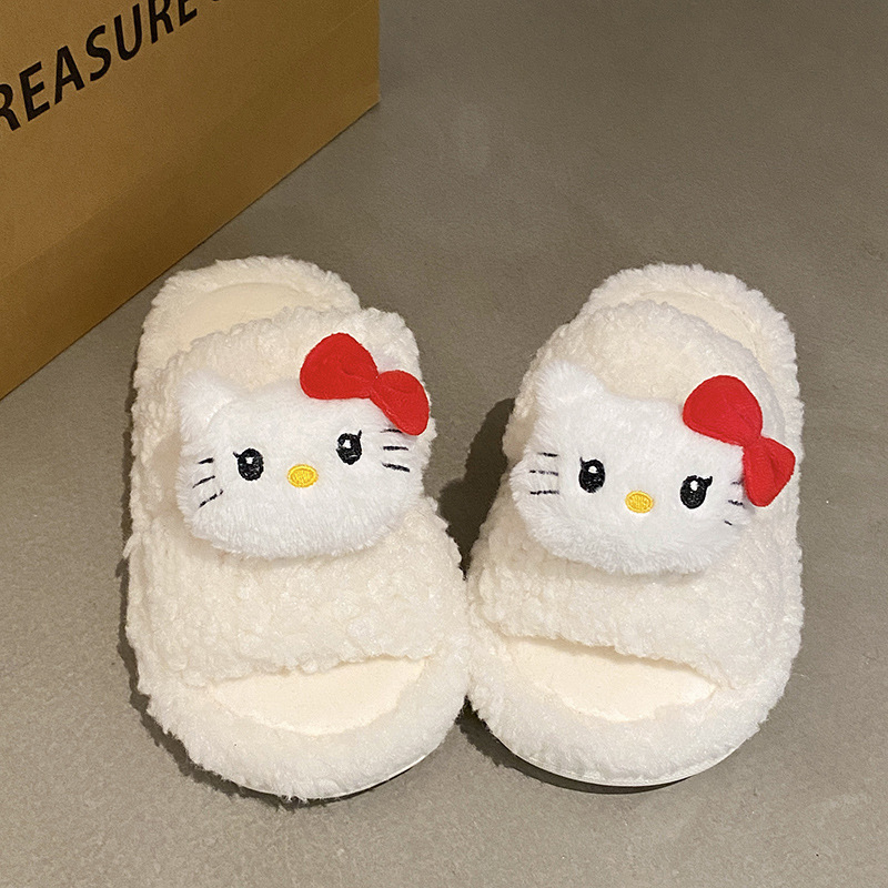 冬季时尚高档外穿舒适软底毛毛棉拖鞋室内居家耐穿休闲甜蜜女款鞋|undefined