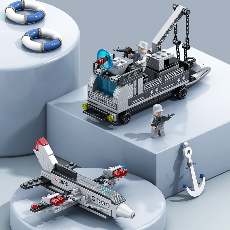 Lele Brothers 9165-9166 destructor de misiles guiados compatible con Lego niños juguetes bloques de construcción modelo regalo