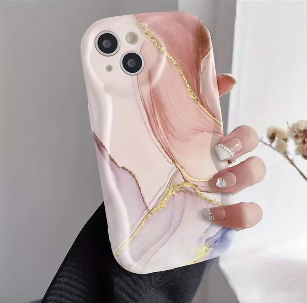 Nuevo estilo creativo aplicable funda para teléfono iphone16pro 11 Apple 15/14 patrón de crema 13promax transfronterizo 12