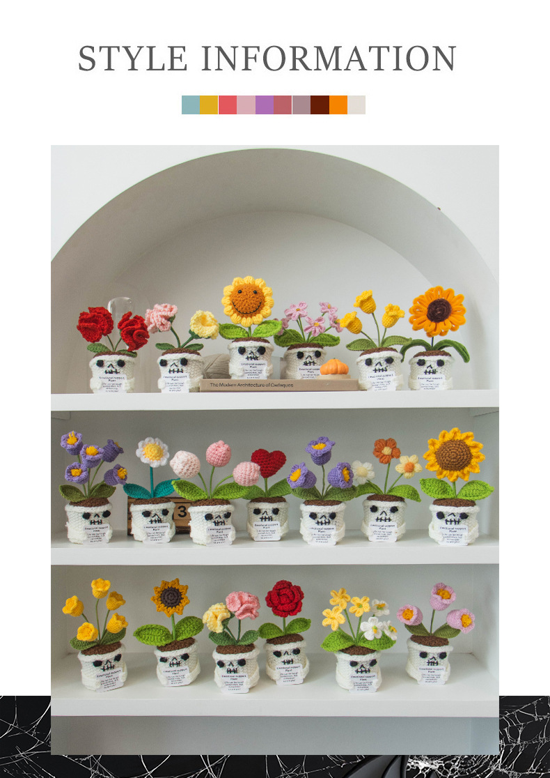 跨境万圣节搞怪玩偶积极鼓励盆栽摆件玩偶圣诞节礼物亚马逊新款详情3