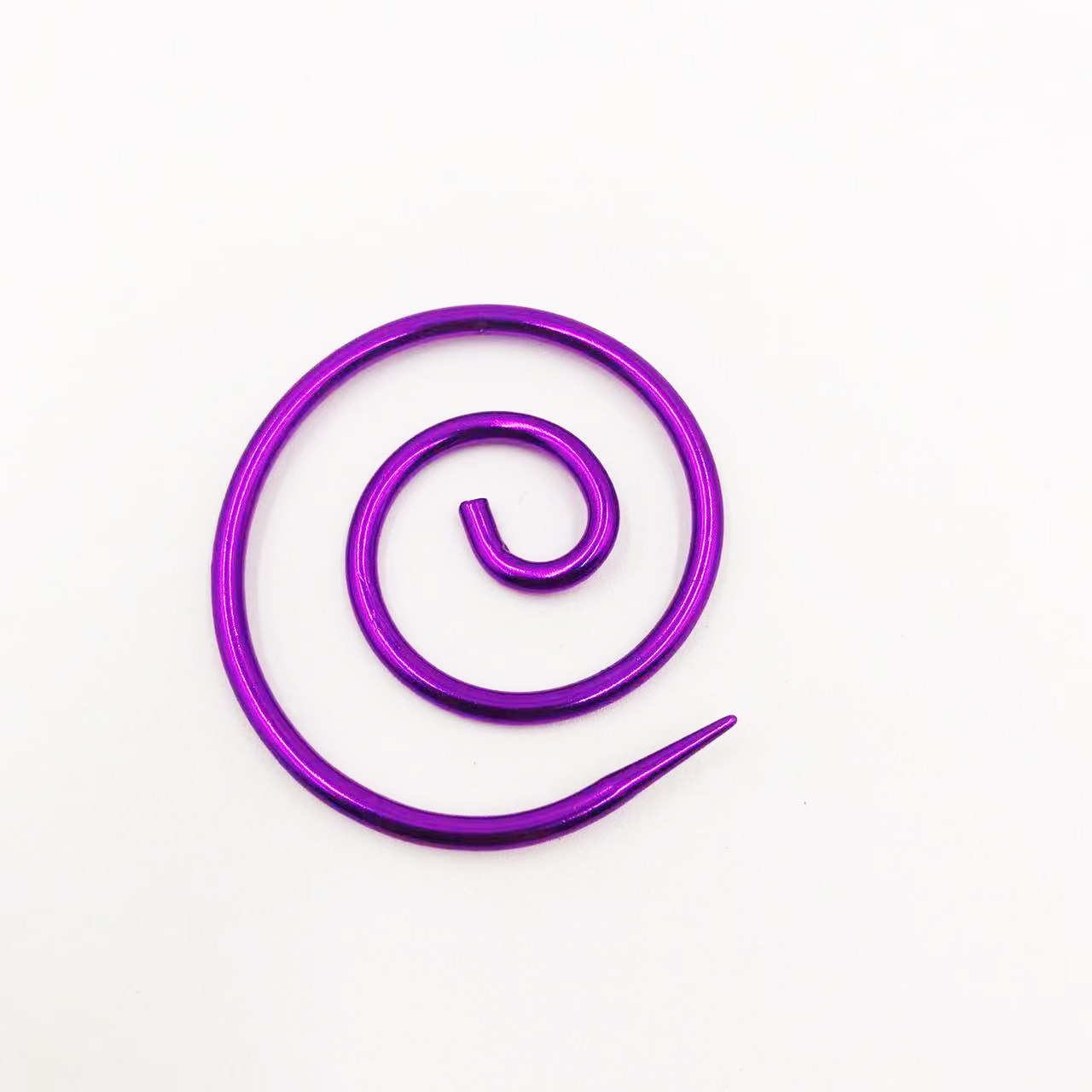 Nueva aguja de tejer de cable en espiral DIY práctica herramienta de costura compacta suéter chal tapiz marca aguja de tejer