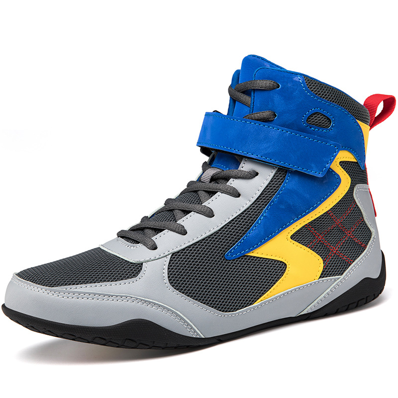 Big size men's and women's boxing shoes wrestling fighting shoes breathable light free combat training shoes fighting shoes professional competition_voghion.com