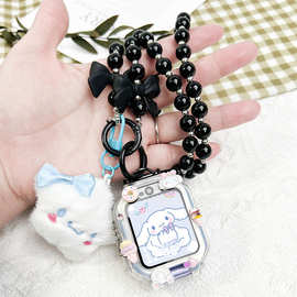 DIY毛球适用华为儿童电话手表5X挂绳高级5XPro表带5pro保护壳4X