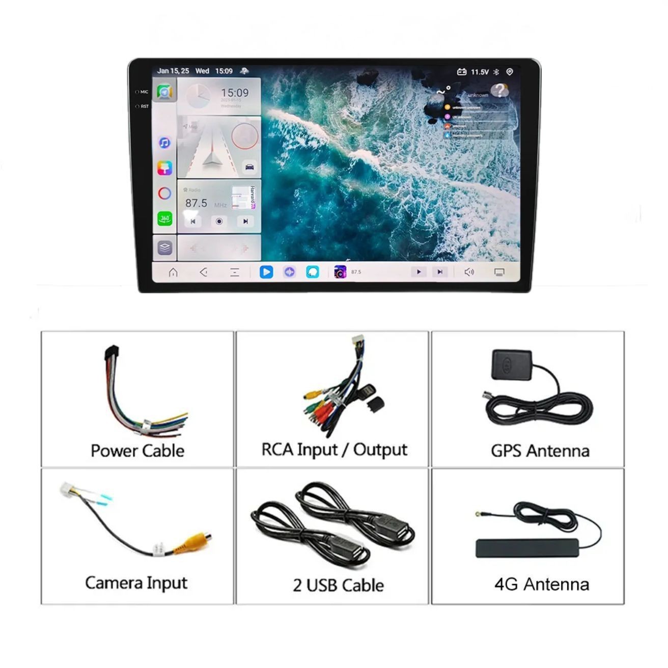 Cross-border Dingwei 7870TS20 eight-core navigator ever-changing host Android car large-screen GPS intelligent navigation 3