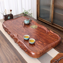 胡桃木茶盘实木家用客厅简约功夫茶具茶海托盘仿原木红木茶台