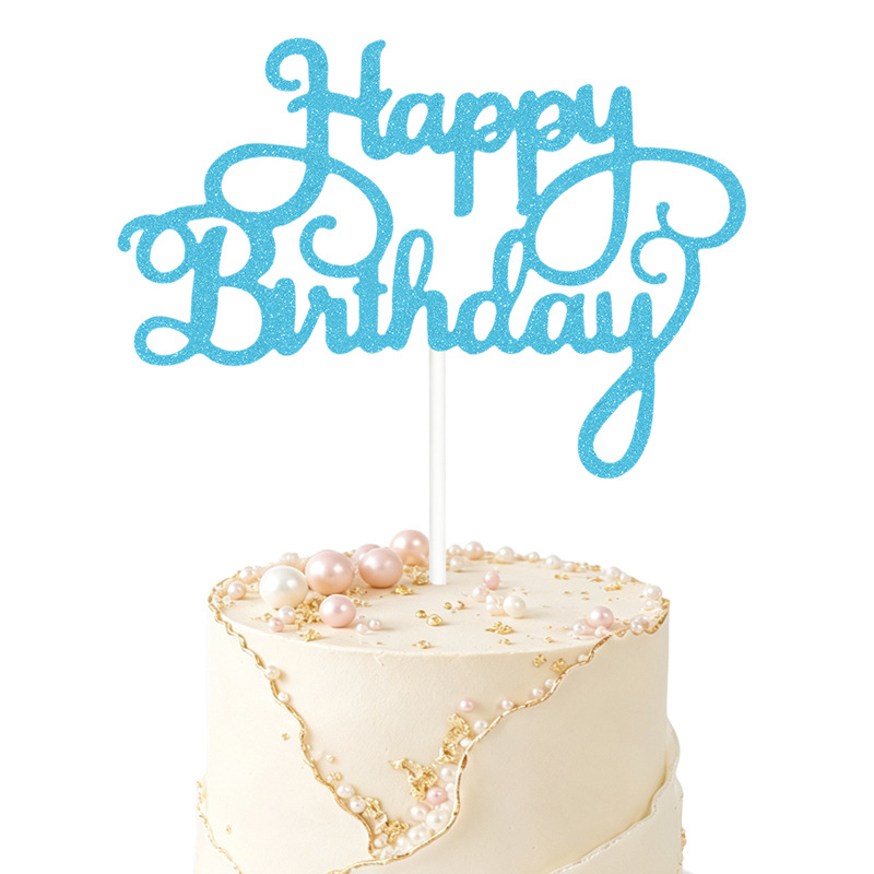 Nuevos adornos para pasteles, decoraciones de feliz cumpleaños, pequeños adornos para pasteles de cumpleaños, venta al por mayor del fabricante. image 9