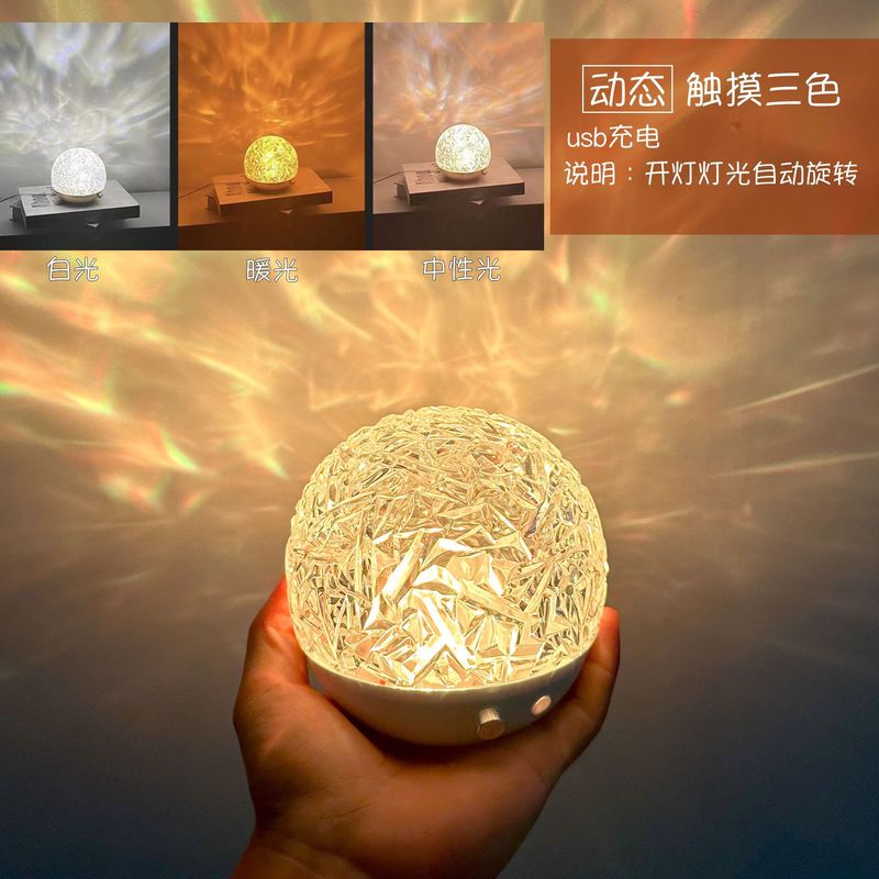 新中国風水波紋小夜灯雰囲気灯室内led電気スタンドクリスマスプレゼントusbベッドヘッドランプ中山照明|undefined