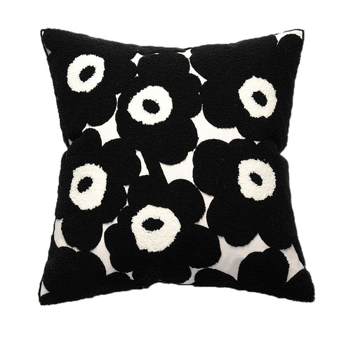 Cross-border Nordic ins style embroidery pillow sofa bedside backrest bay window cushion pillow cover wholesale one piece drop shipping