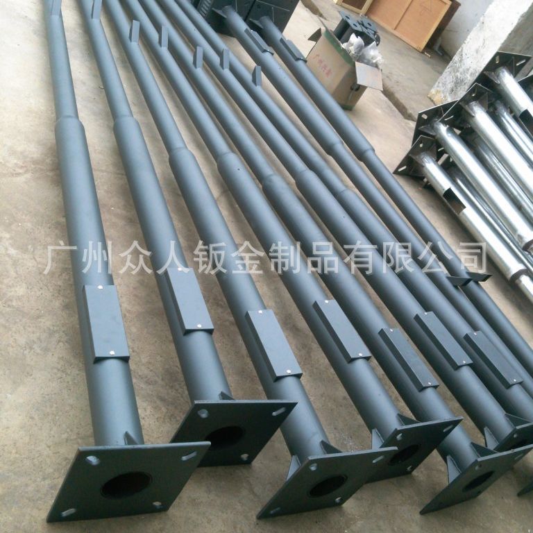 直销交通监控杆L型镀锌八角4米6米安防监控立杆监控器L型监控杆