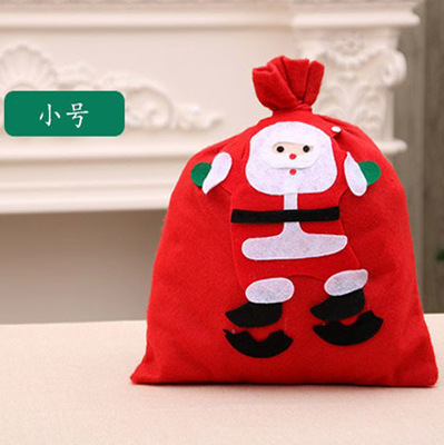 Bolsas de regalo de Navidad, bolsas de paquete, bolsas de manzanas, bolsas de Santa, bolsas de tela no tejida, almacenamiento