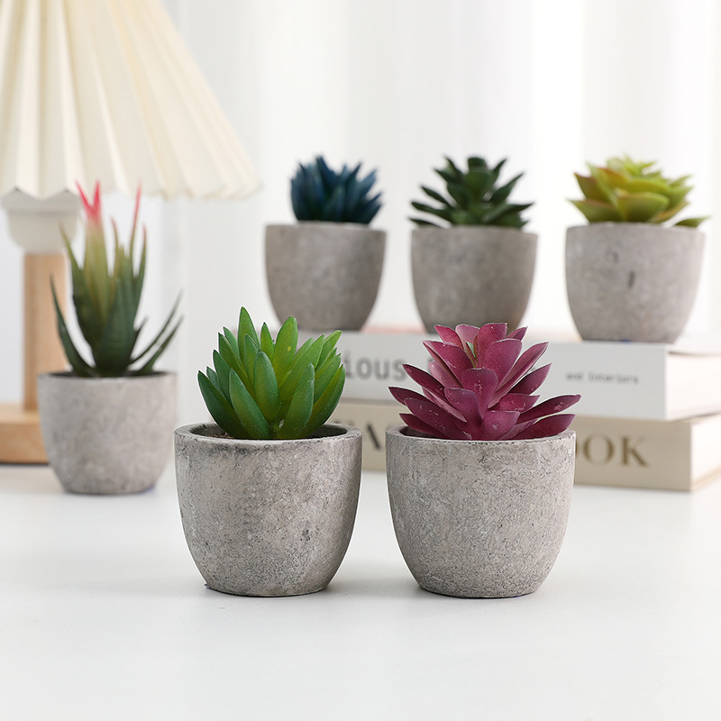 Pulpa artificial suculento bonsai planta verde bonsai chino decoración del hogar Decoración de escritorio mini pequeño bonsai árbol de simulación