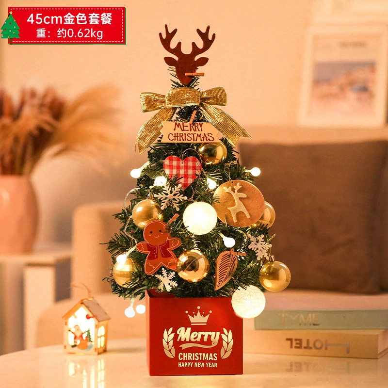 Mini Christmas Tree Pack, 30 / 45 / 60 cm, PVC or PE, 12 pcs per bundle