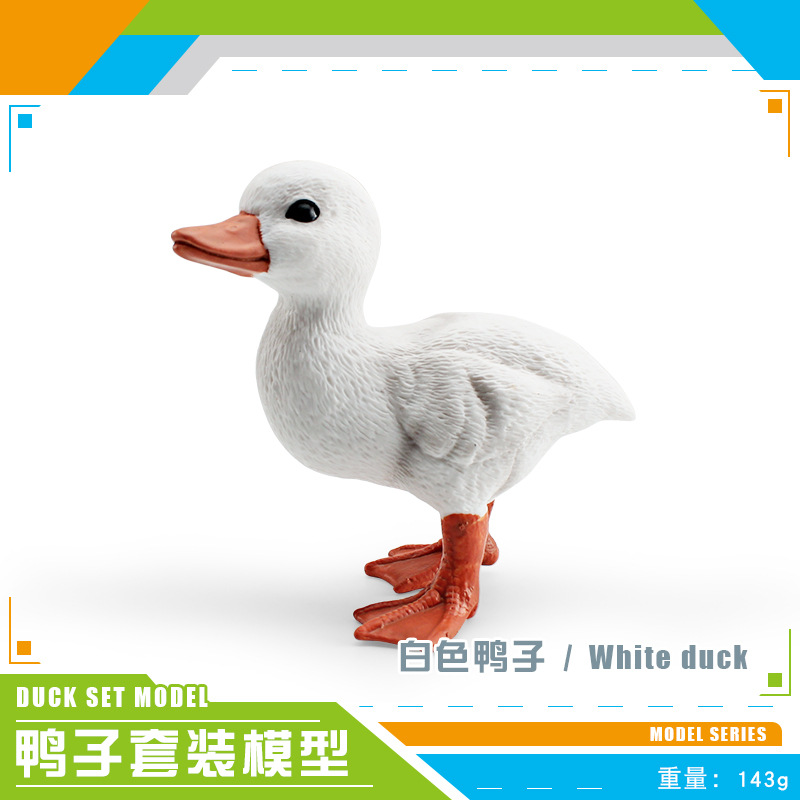 Amazon simulación Rancho granja aves de corral pato modelo animal pato amarillo pato blanco escritorio estático decoración juguete