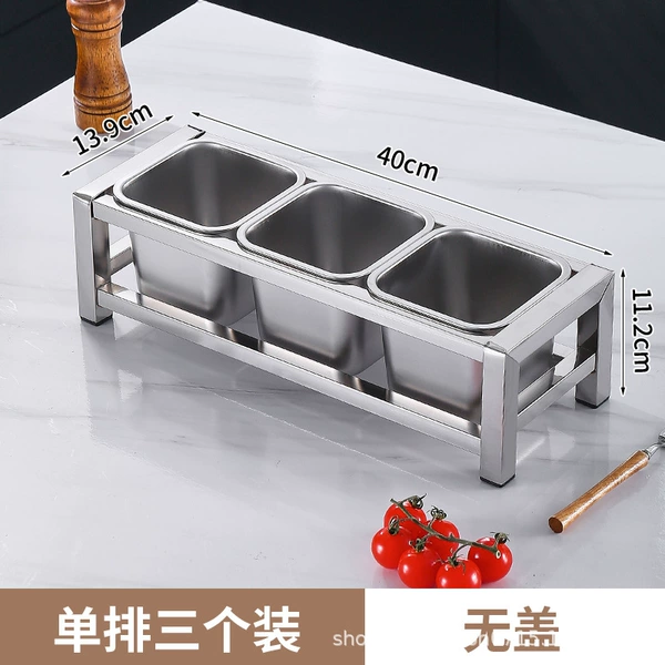 Single row of 3 pieces [without lid]