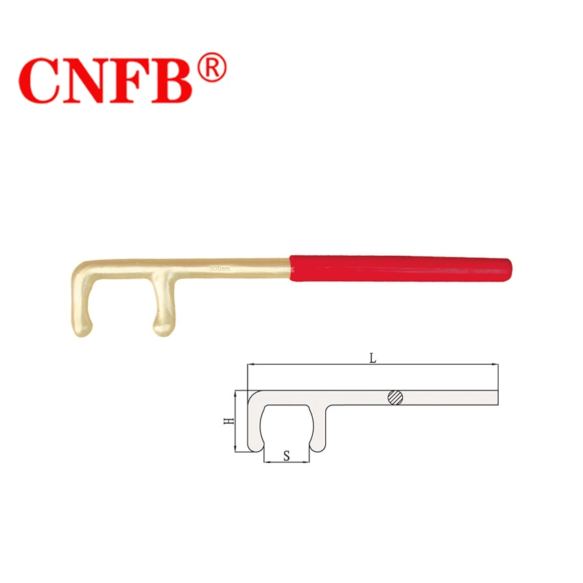Tianjin bridge anti-CNFB safety explosion-proof tools hardware tools F wrench explosion-proof F wrench T8174A
