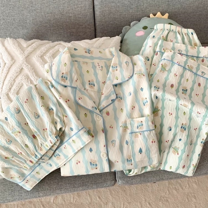 Yun Duo cotton-272#cake bear three-piece set