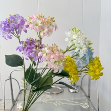 仿真2头凤仙花家居装饰摆件仿真花艺 婚庆插花天使绣球婚礼堂插花