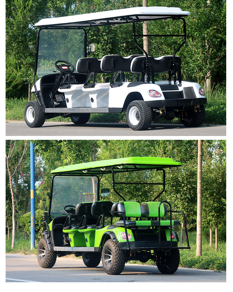 Electric Golf Cart 4-8 Seats for Sightseeing, Tourist Attractions, Hotel Reception, Real Estate Offices, and Property Tours