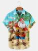 Cross border men 3D shirt Independent Selling series 3D Digital printing Hawaii shirt source Manufactor