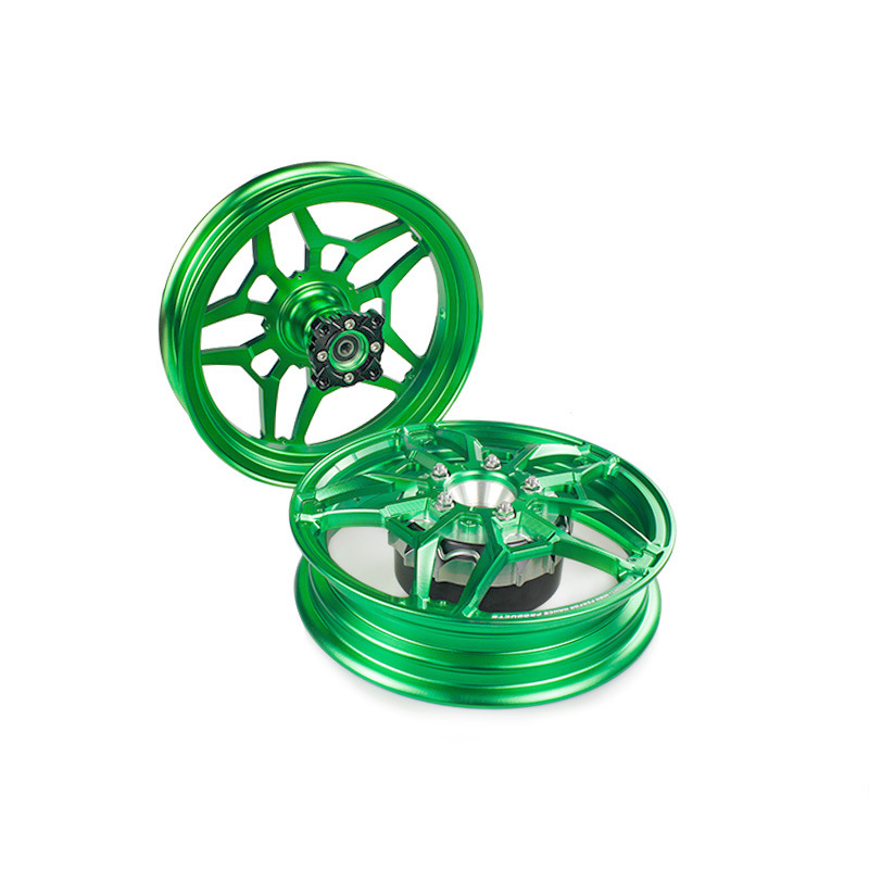 Suitable for Honda Giorno 125 Motorcycle Front and Rear Wheel Hubs Cnc Aluminum Alloy Thickened Wheel Rim Assembly Modification
