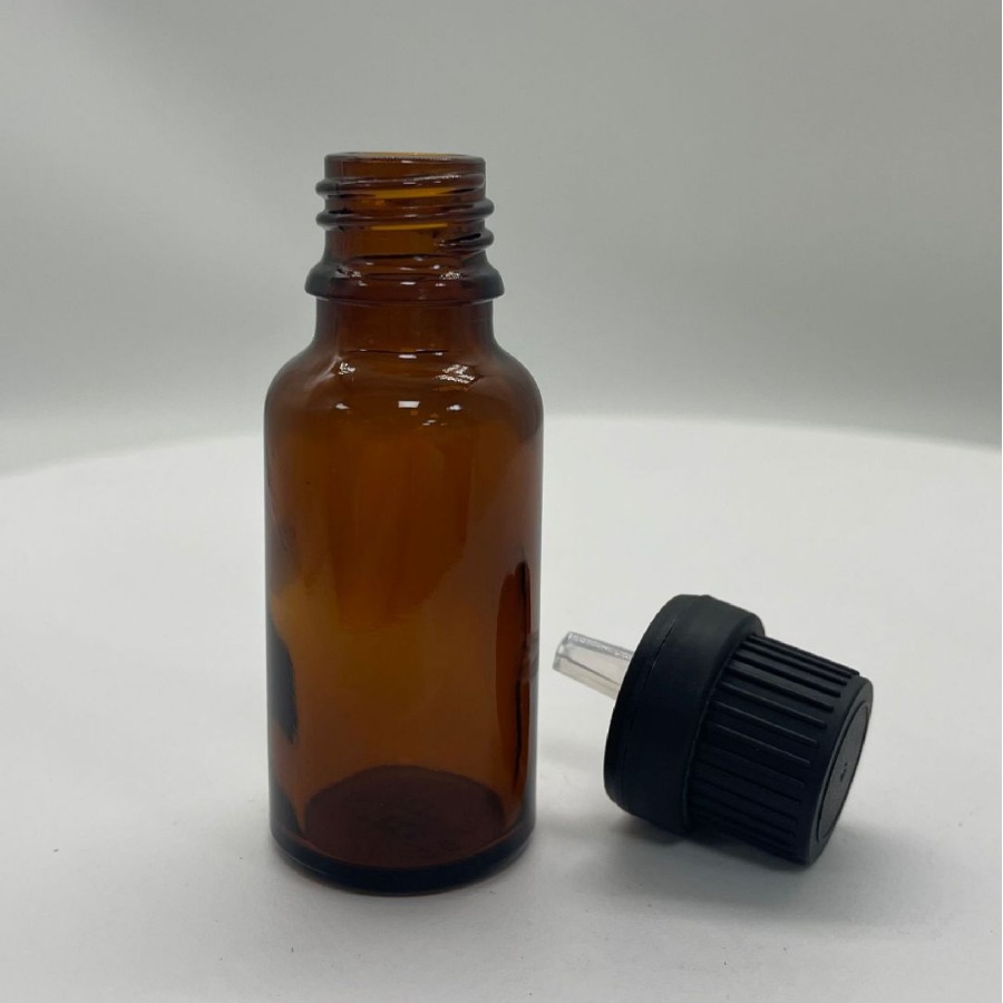 法国原装进口茶色精油瓶20ML配德国大头盖现量大优惠棕色精油分装
