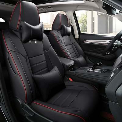 Modelə uyğun (Original) oturacaq örtükləri — Summer, Autumn and Winter Seat Cover - cool-black-deluxe-edition-wear-resistant-leather