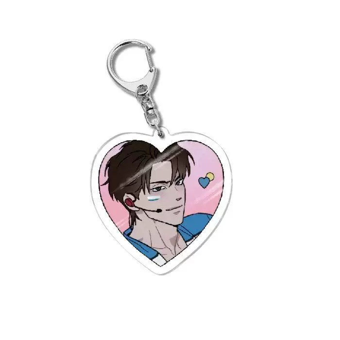 Two-dimensional peripheral acrylic keychain Korean comic code Anastasia pendant gift wholesale