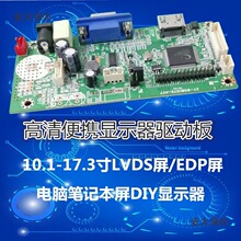 笔记本屏幕DIY改装便携式液晶显示器驱动板外壳套件 扩展分麦太保