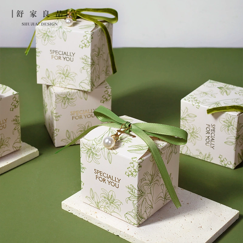 Marriage Hi Sugar Box Advanced Slysaccharide INS Flower Light Luxury Wedding Smoles Special Gift Box Empty Box Package