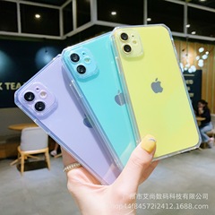 Apple 16PRO/XR ルービックキューブ ストレートエッジ 透明携帯電話ケース iPhone8P/X オールインクルーシブ TPU 保護ケースに適しています。