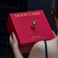 2024 Jinhui Yuexue двухслойная жесткая коробка для упаковки 8 лунных пряников, ручной работы, с жидким желтком, хрустящая сумка-подарок