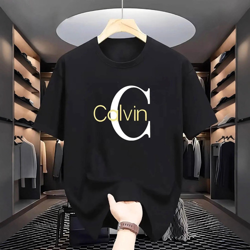 Men's Short Sleeve T-Shirt 2025 Summer Trendy Brand Men's T-shirt American Style Men's Crew Neck Loose Short Sleeve Top