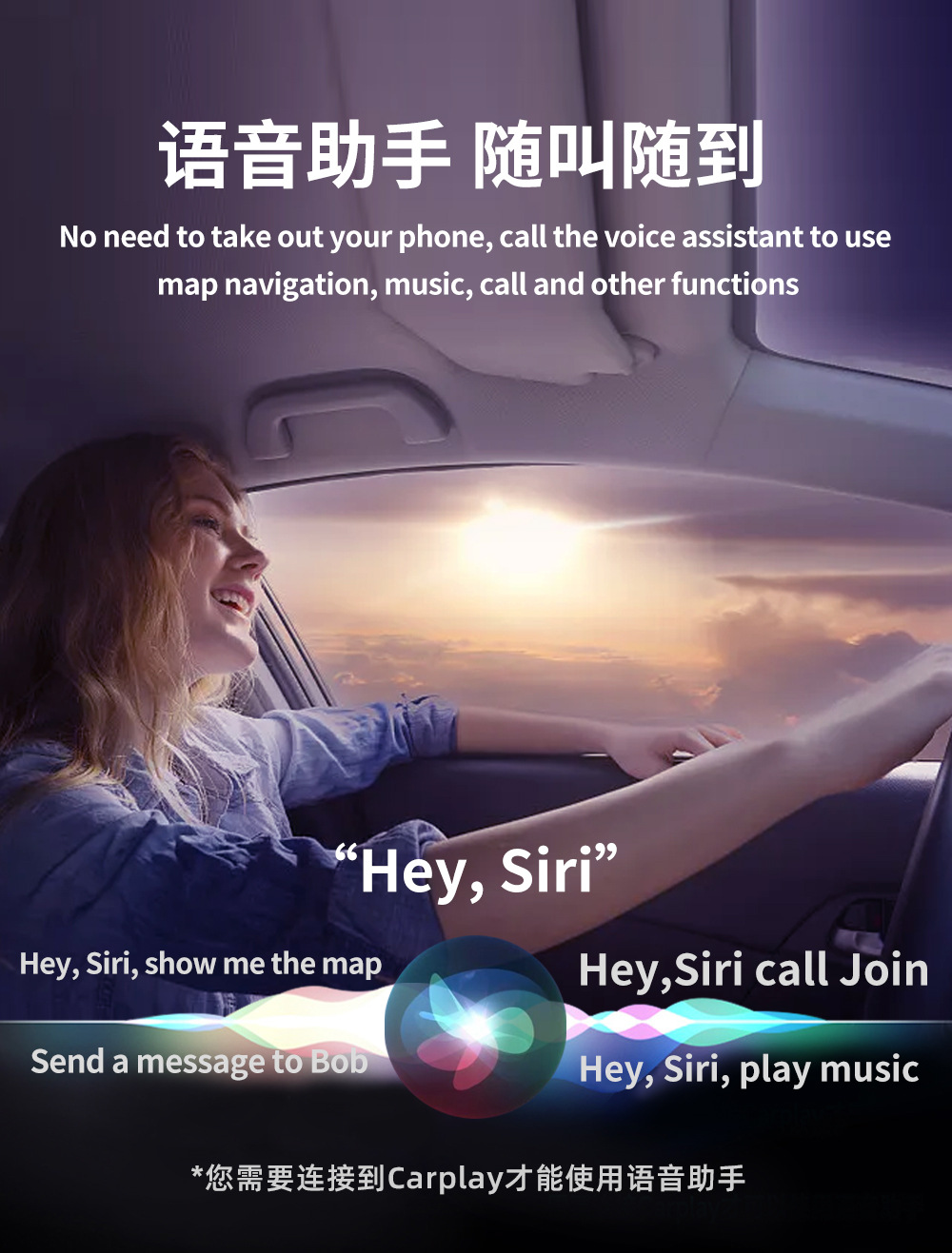 Cross-Border Hot-Selling USB Original Car Wired to Wireless Carplay & Android Auto Two-In-One Carplay Box