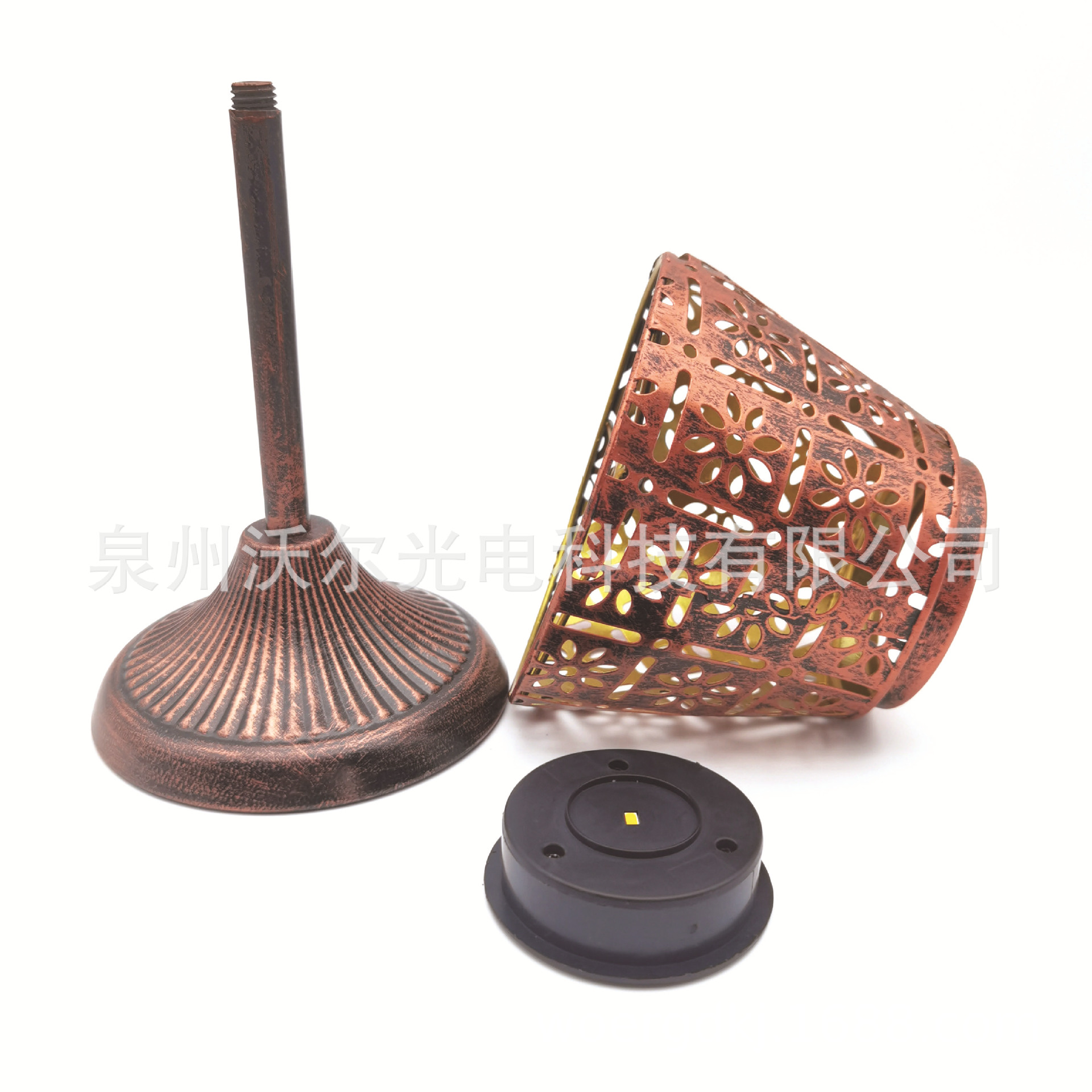 热销 亚马逊跨境LED 镂空太阳能灯草坪灯 花园庭院装饰景观灯台灯