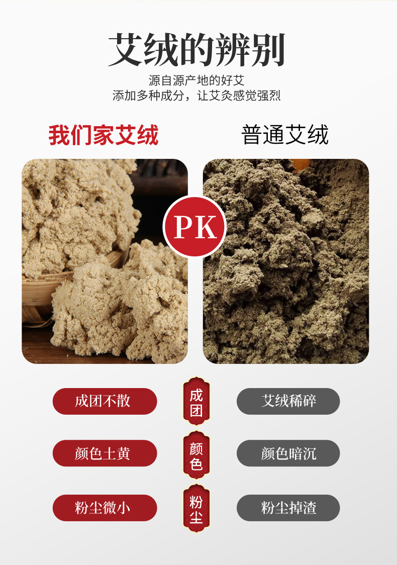 Five-Year Aged Moxa Stick 2.5cm Thick Ai Tiao Moxibustion Roll for Home and Studio Use key features