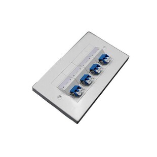Dual Core Fiber Optic Panel LC4 Port 8 Core Fiber Optic Information Panel Socket SC Telecom Wall Fiber Optic Panel Box