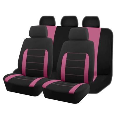 9-Piece Set, Suitable for All Seasons, Universal seat cover - pink-5-seater-9-piece-set