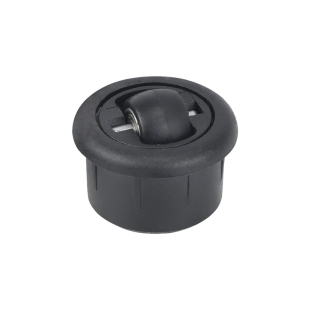 Furniture Invisible Wheel 360-degree Rotating Table Leg Push-pull Mobile Table Universal Nylon Bottom Wheel Built-in Steel Ball Wheel