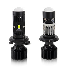 Y10pro透镜H4 H7双光超亮迷你鱼眼聚光摩托车汽车led远光通用大灯