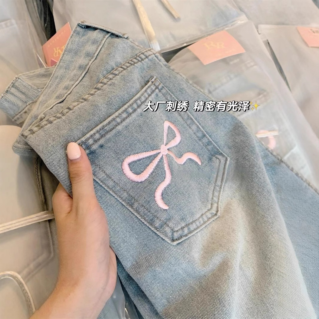 Women's Jeans 2026 New Early Autumn Thin Style Trendy High-Waisted American High Street Straight-Leg Pants for Petite Figures